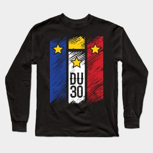 DU30 Duterte Philippines Pride Long Sleeve T-Shirt